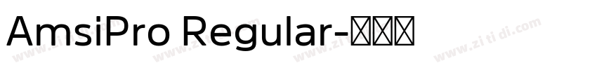 AmsiPro Regular字体转换